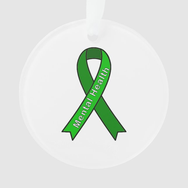 Causa Ornamento de Salud Mental de Ribbon (Anverso)