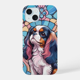 Cavalier King Charles Colores Pastel Vidrio Emplom