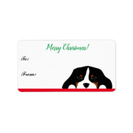 Cavalier King Charles Navidades Spaniel Etiqueta d