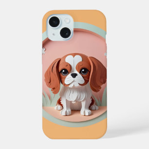 Cavalier King Charles Pink Pastel Cortar papel