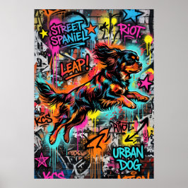 Cavalier King Charles Spaniel Arte Callejero Graff
