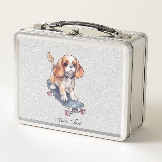 Cavalier King Charles Spaniel Caja Metalizado de a (Anverso)