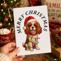 Cavalier King Charles Spaniel Feliz Navidad