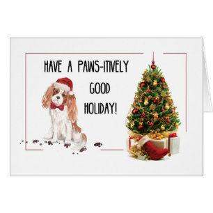 Cavalier King Charles Spaniel Navidades graciosos