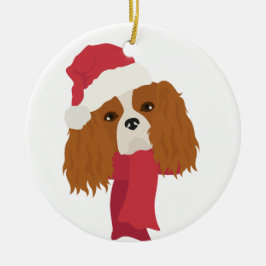 Cavalier King Charles spaniel Ornamento de Navidad