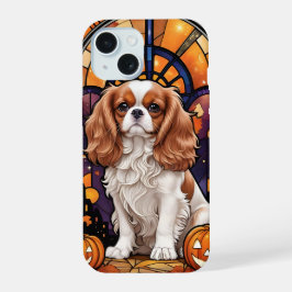 Cavalier King Charles Vidrio Pintado Halloween Oto