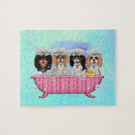 Cavaliers de Scrub-a-Dub-Four en un rompecabezas