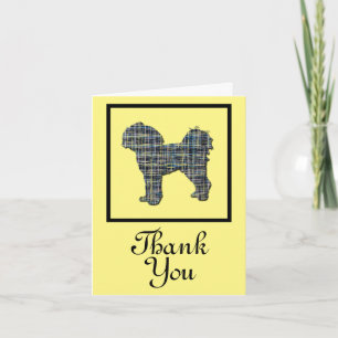 Cavapoo Dog Gracias Tarjeta De Saludo