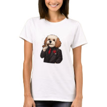 Cavapoo Don - Camiseta de mujer divertida con perr