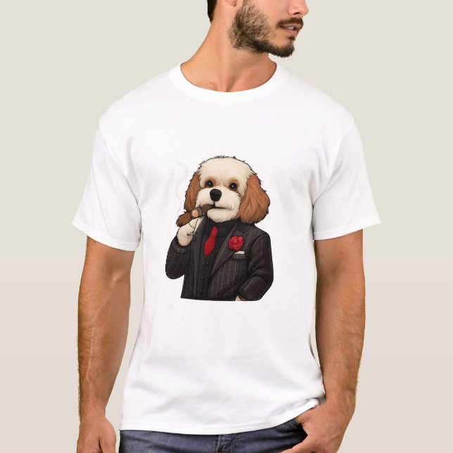 Cavapoo Don – Camiseta divertida de arte de perro  (Anverso)