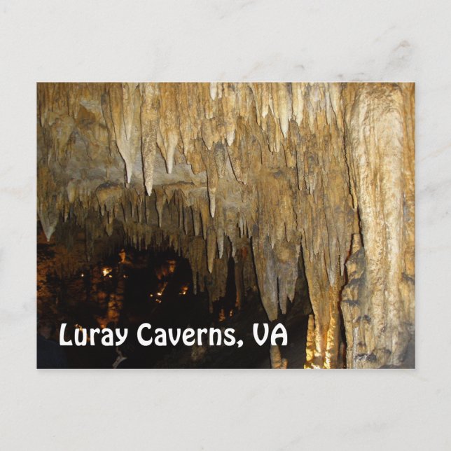 Cavernas Luray, postal VA (Anverso)