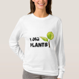 Cavo la camiseta de las plantas