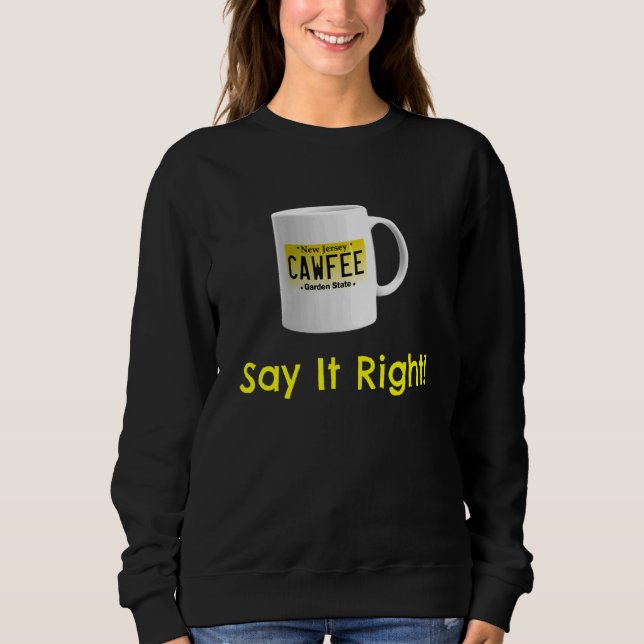 Cawfee Nj New Jersey Licencia Plate Coffee Mug Gra (Anverso)