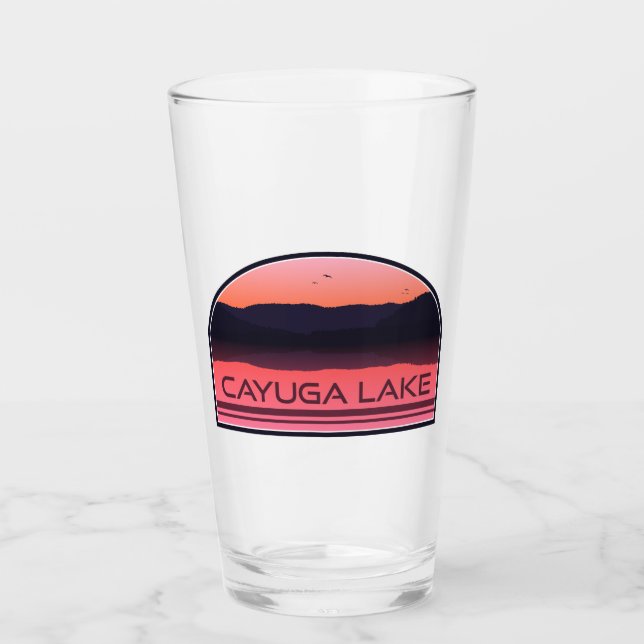 Cayuga Lake New York Red Sunrise (Anverso)