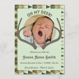 Caza Chica o niño de la Invitación Birth Camo