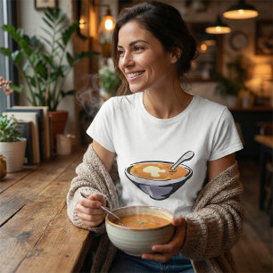 Caza De Camiseta De Mujeres De Sopa