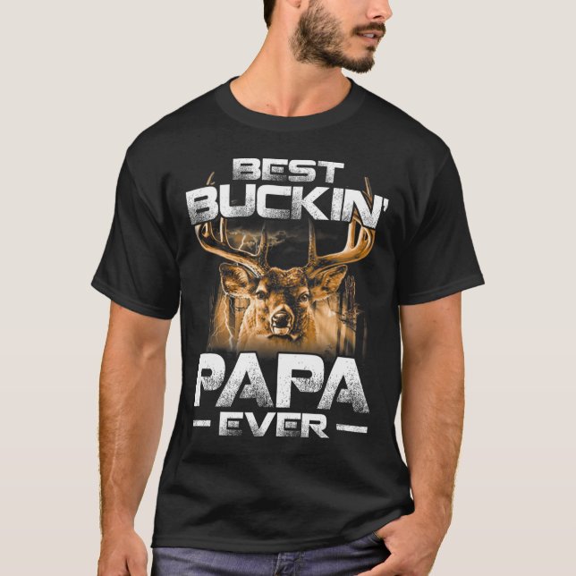 Caza de ciervos de camiseta de mejor cerdo de papá (Anverso)