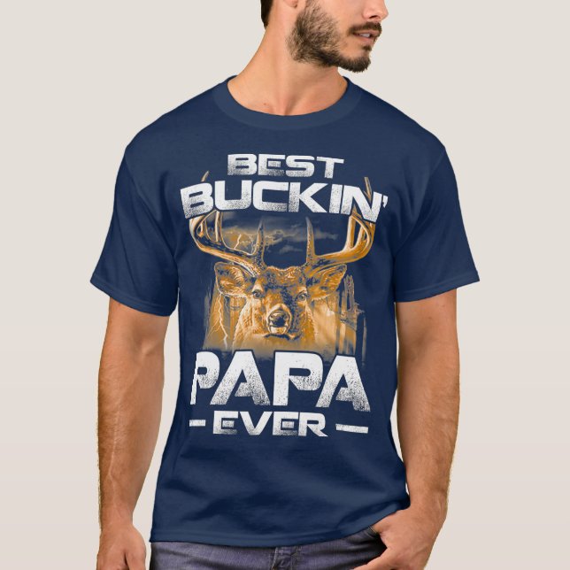 Caza de ciervos de camiseta de mejor cerdo de papá (Anverso)