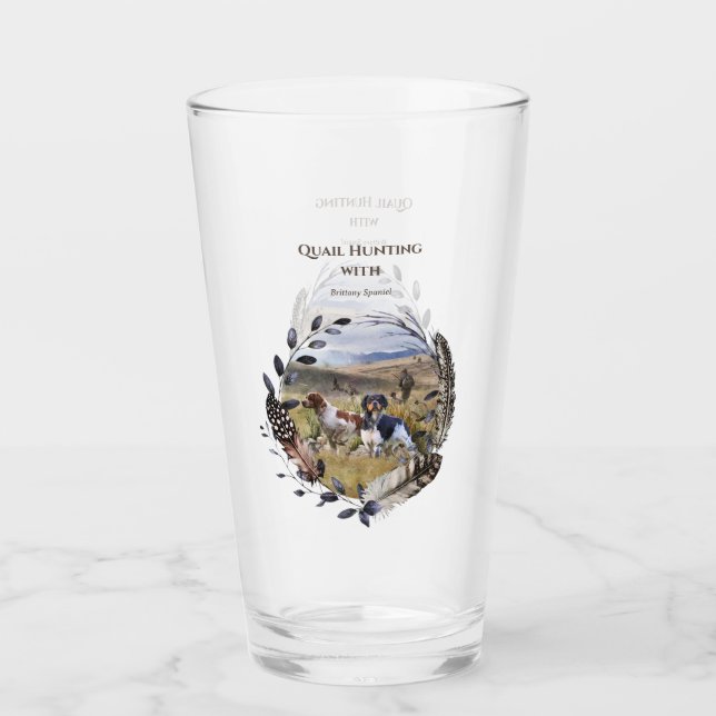 Caza de codornices con un español británico, arte (Anverso)