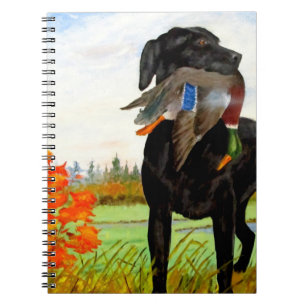 Caza de cuaderno de pintura de perro