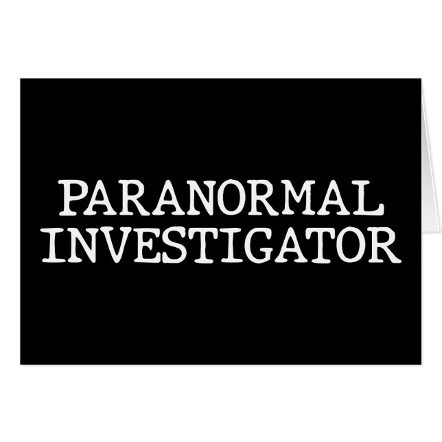 Caza de fantasma paranormal EVP (Anverso (Horizontal))