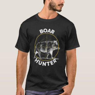 Caza De Hog De Boar Hunter Caza En Camiseta De Cer
