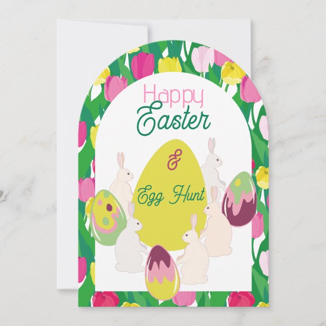 Caza de huevos. Invitación (Anverso)