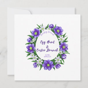 Caza de huevos, invitación a Brunch de Pascua