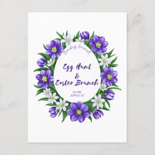 Caza de huevos, invitación a Brunch de Pascua