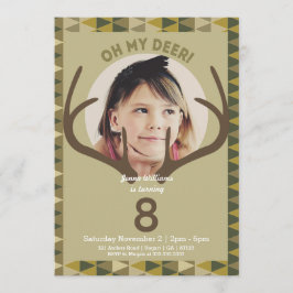 Caza de la invitación al cumpleaños de los ciervos