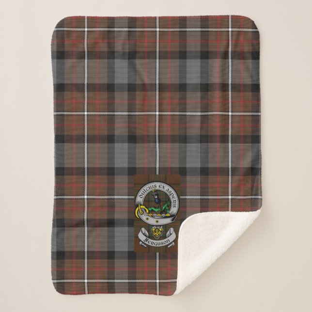 Caza de la manta de Ferguson Tartan Sherpa (Anverso)