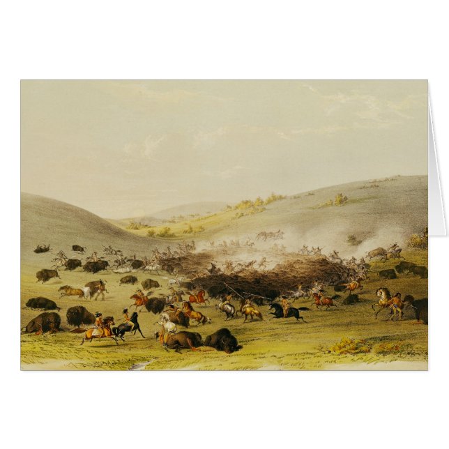 Caza del búfalo, anillo, c.1832 (Anverso (Horizontal))