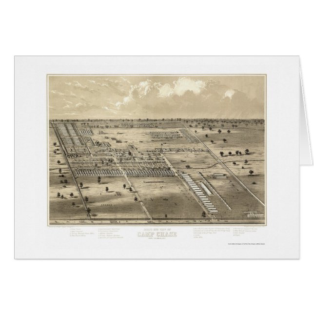 Caza del campo, mapa panorámico del OH - CA 1863 (Anverso (Horizontal))