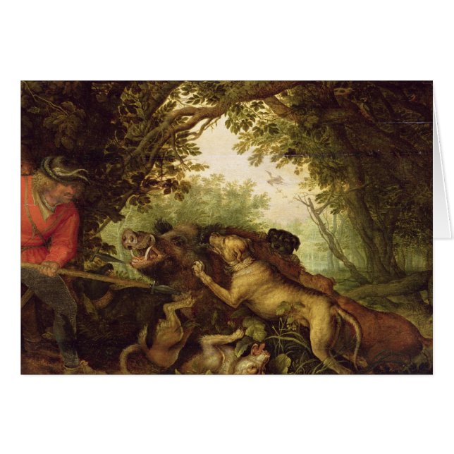Caza del verraco, 1611 (Anverso (Horizontal))