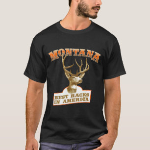 Caza divertida camiseta mejor racks Montana Deer H