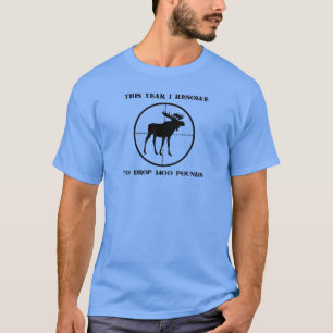 Caza divertida de alces - Camiseta básica masculi
