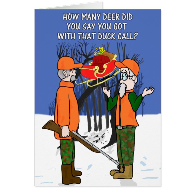 Caza divertida del cazador de los ciervos del (Frente)