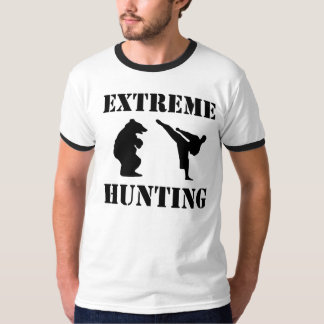 Caza extrema, divertido, grpahic, camiseta, camisa