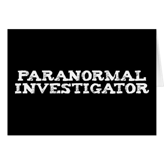 Caza fantasma de investigador paranormal (Anverso (Horizontal))