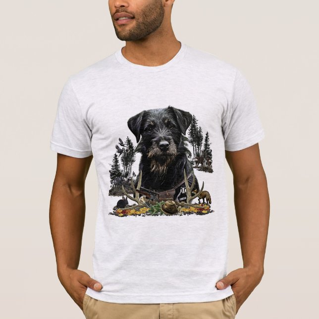 Caza Terrier Alemana (Jagdterrier) Camiseta (Anverso)