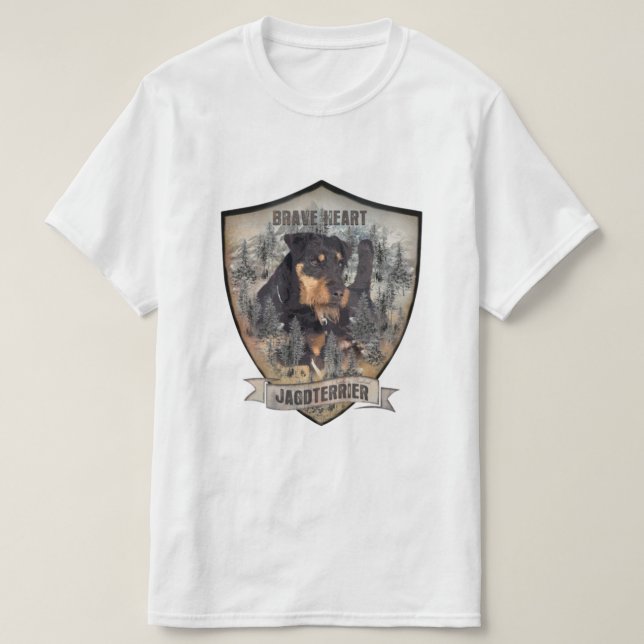 Caza Terrier Alemana (Jagdterrier) Camiseta (Diseño del anverso)