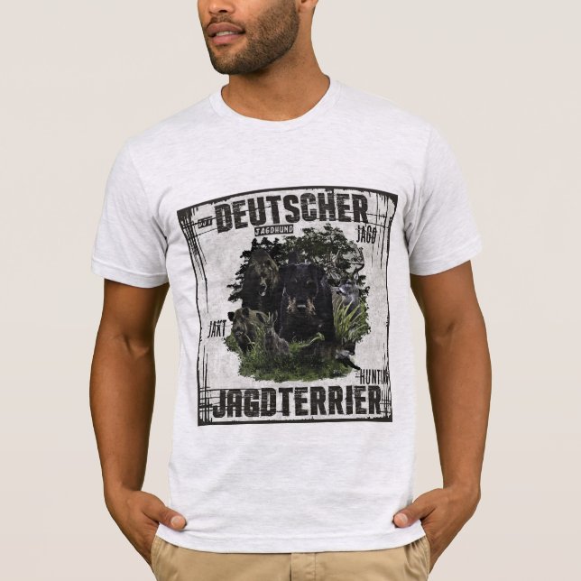 Caza Terrier Alemana (Jagdterrier) Camiseta (Anverso)