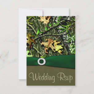 Caza Verde Cazador Caza Camión Boda RSVP Tarjetas