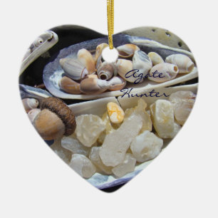 Cazador de ágata adornos regalos Ágatas Conchas