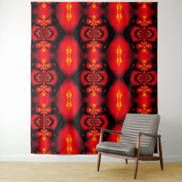 Cazador de Sueños Pluma de Fuego Rojo Tapiz 2