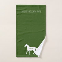 Cazador ecuestre divertido Green Name Horse Show