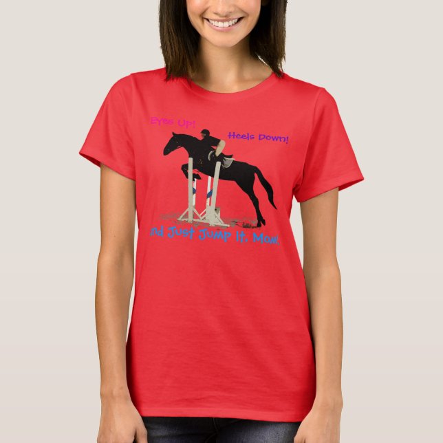 Cazador gracioso/jumper camiseta de caballo ecuest (Anverso)