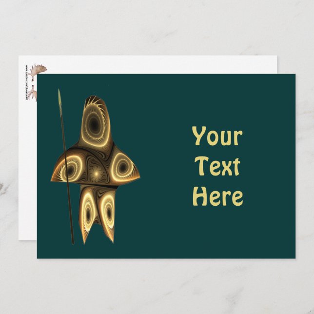 Cazador inuit fractal (Anverso / Reverso)