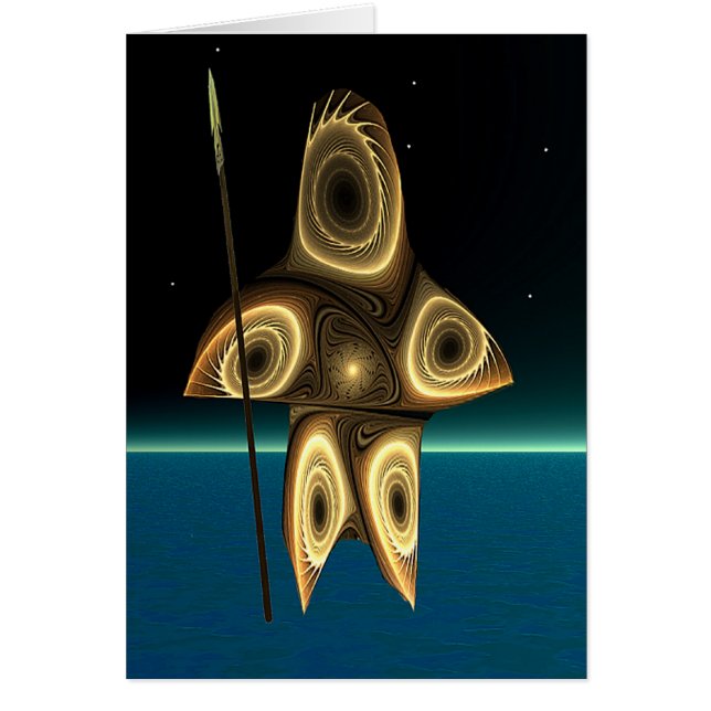 Cazador inuit fractal (Frente)