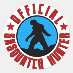 ¡Cazador oficial de Sasquatch! Pegatina Miembro Bi